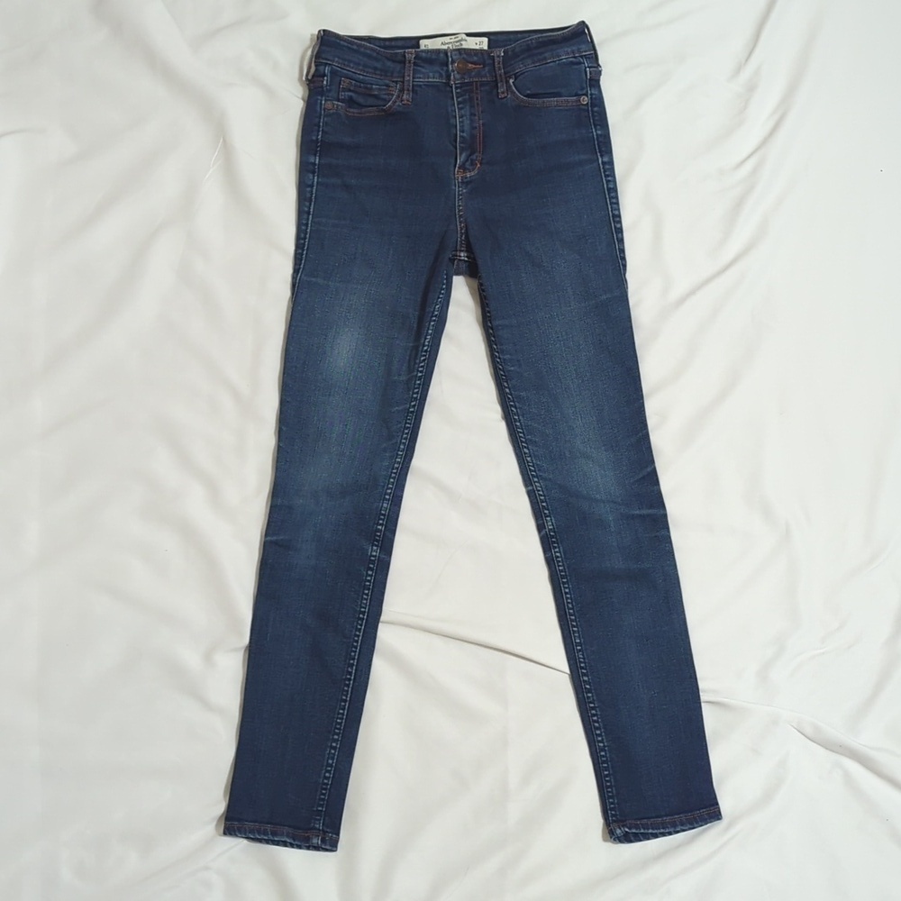 Abercrombie & Fitch High Rise Skinny Jeans, Dark Wash Size 4S